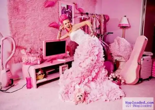 I Live For The Colour PINK; Meet 52-Year Old Woman Who Wears Only Pink & Lives In A Pink Mansion
